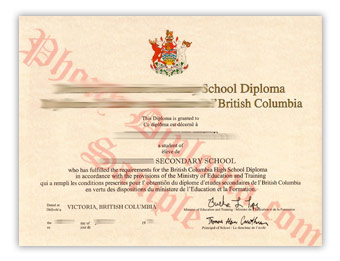 High School Diploma (2) - Fake Diploma Sample from Canada